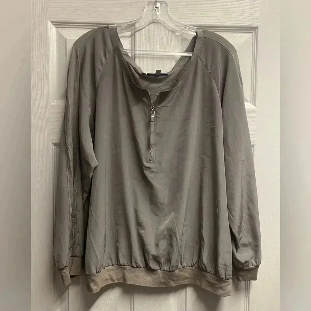 Jennifer Lopez Long Sleeve Quarter Zip Pullover Size XL